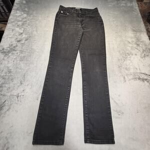 Levis Jeans Womens 6 Black Mid Rise Skinny Slim Stretch 5-Pocket Denim
